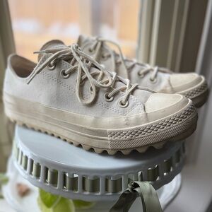 Converse Off-White Canvas Sneakers
